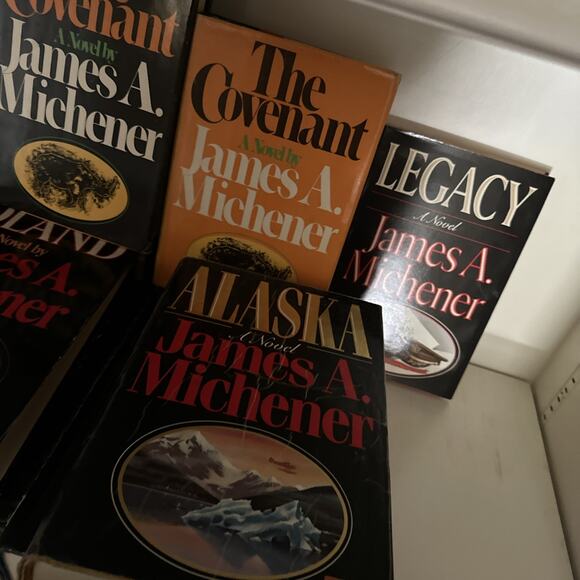 Lot of 9 Vintage James A. Michener Hardback Books – HCDJ Set - Picture 6 of 6